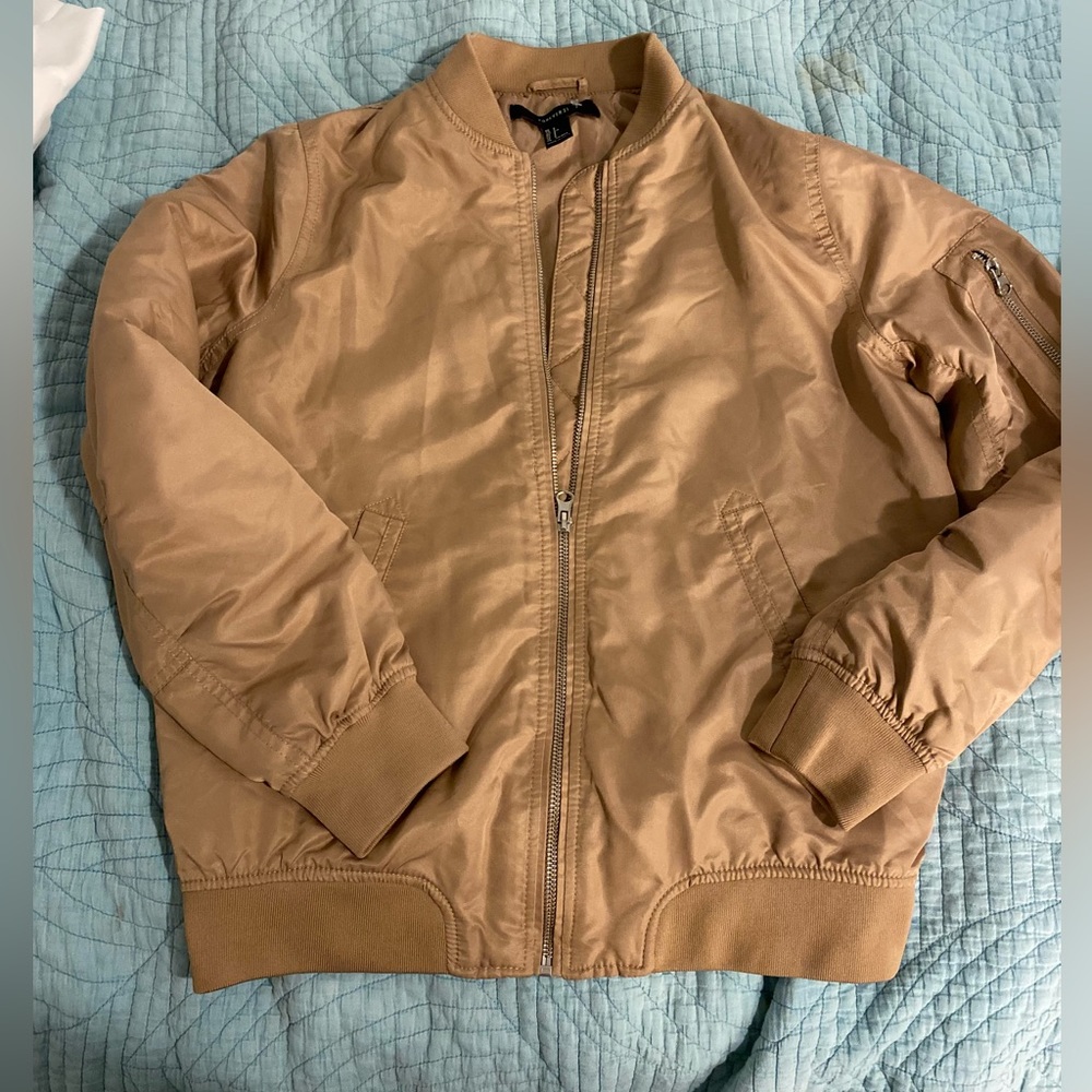 Forever 21 beige, bomber jacket